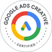 Siegel: Google Ads Zertifizierung für den Bereich Creatives