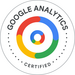 Siegel: Google Zertifizierung für den Bereich Google Analytics