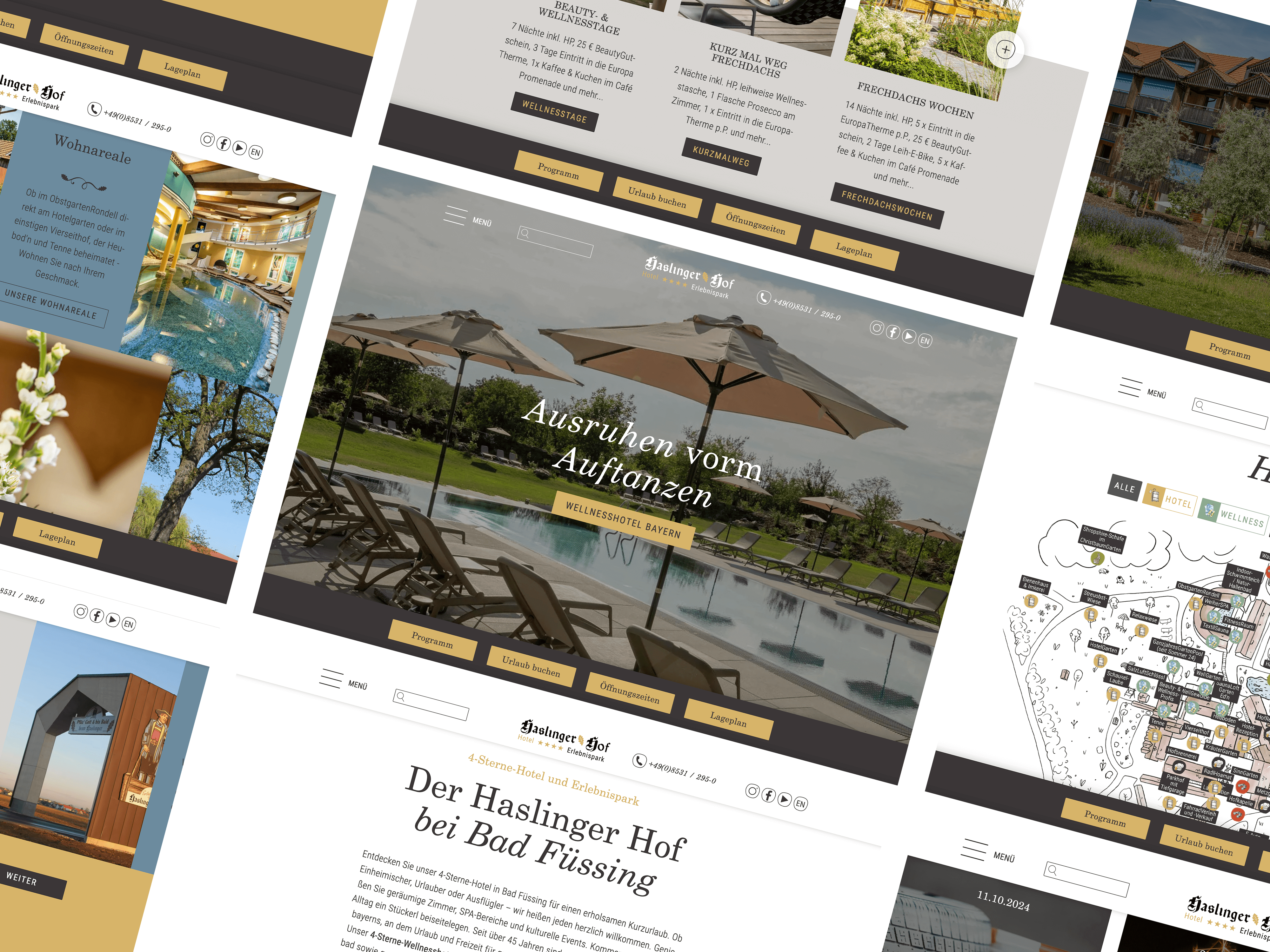 Gestaltungselemente Webdesign Haslinger Hof