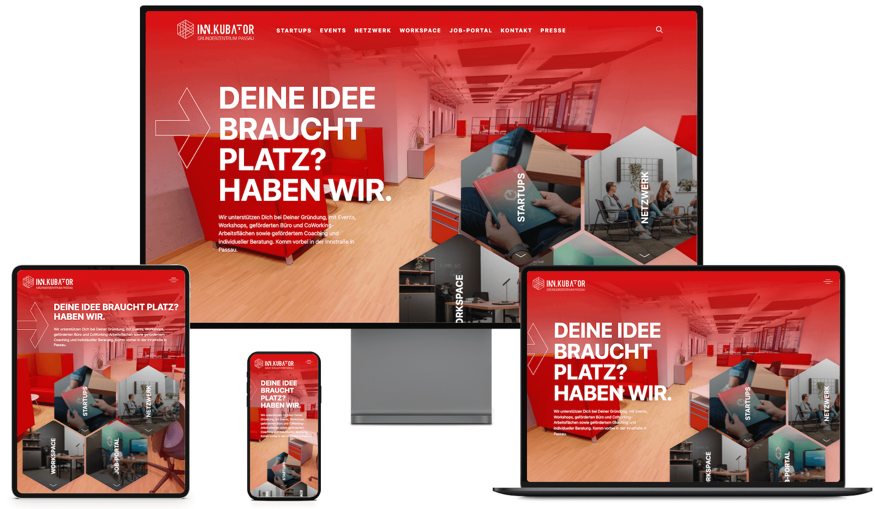 INN.KUBATOR Passau Webseite