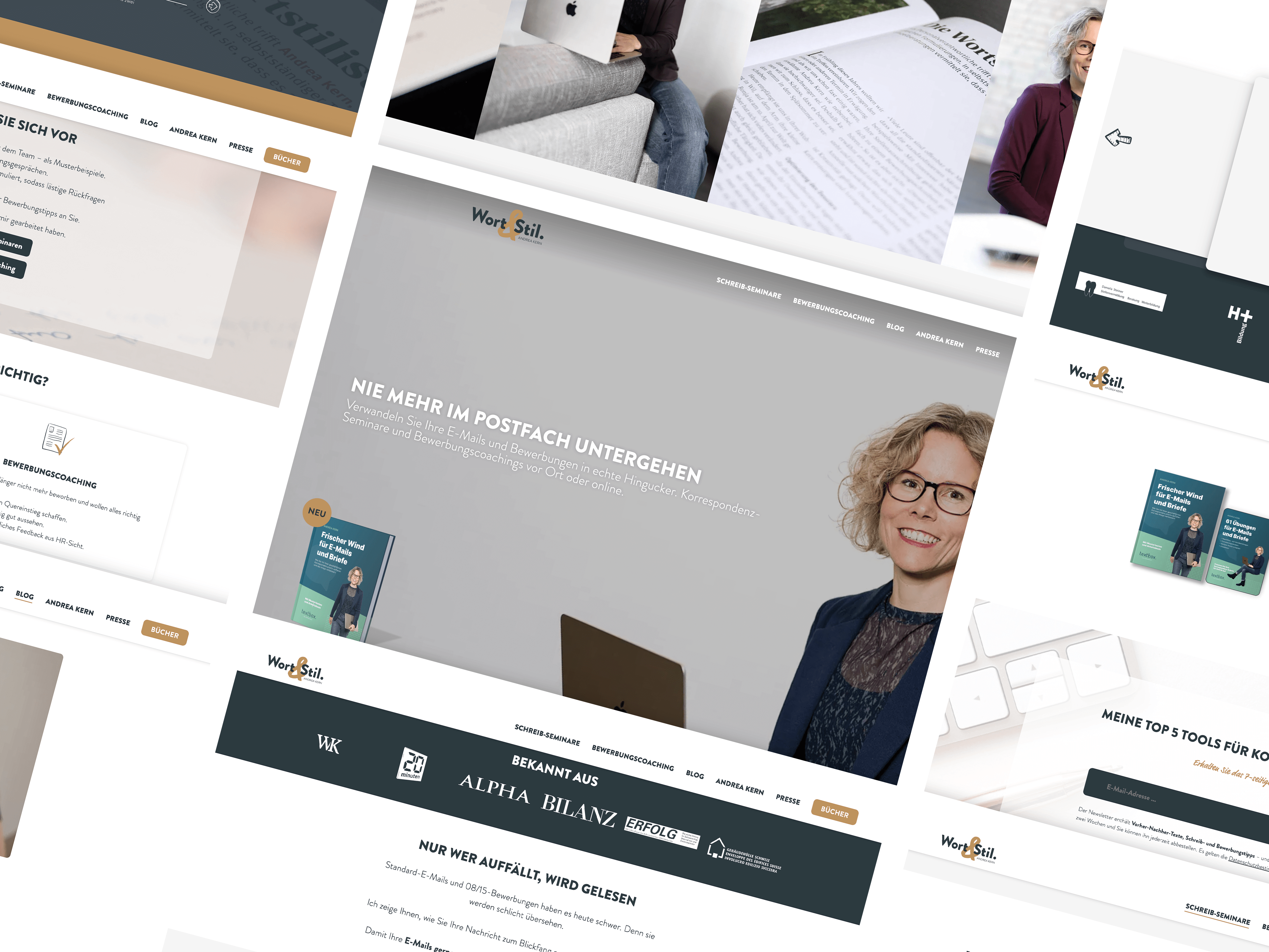 Gestaltungselemente Webdesign Wort & Stil