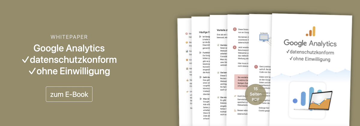 Zum E-Book: Google Analytics ohne Einwilligung
