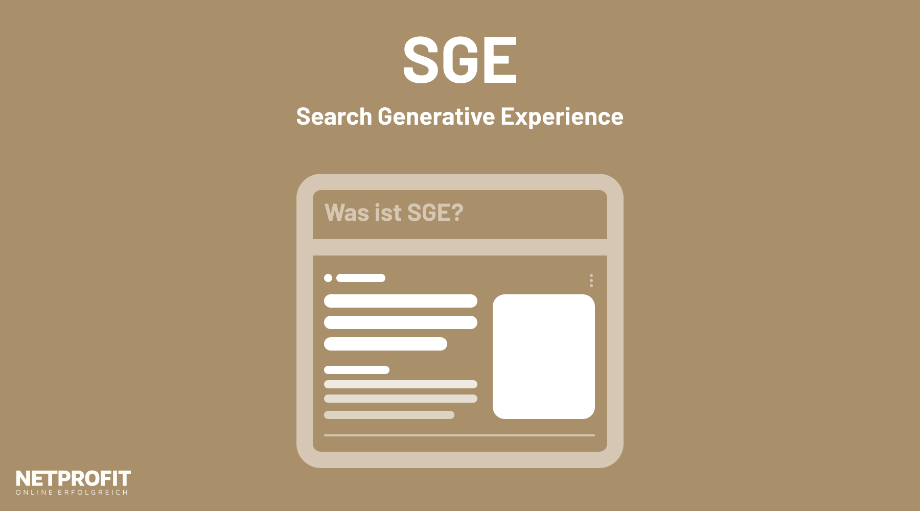 Darstellung KI-Übersicht zum Suchbegriff "Was ist SGE?"