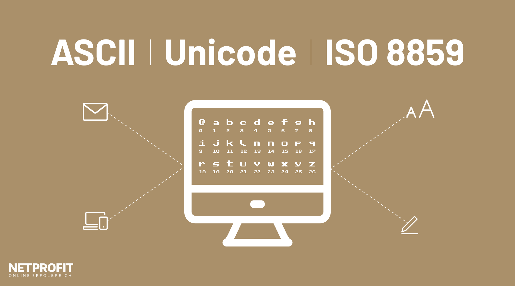 Zeichensatz ASCII, Unicode und ISO 8859